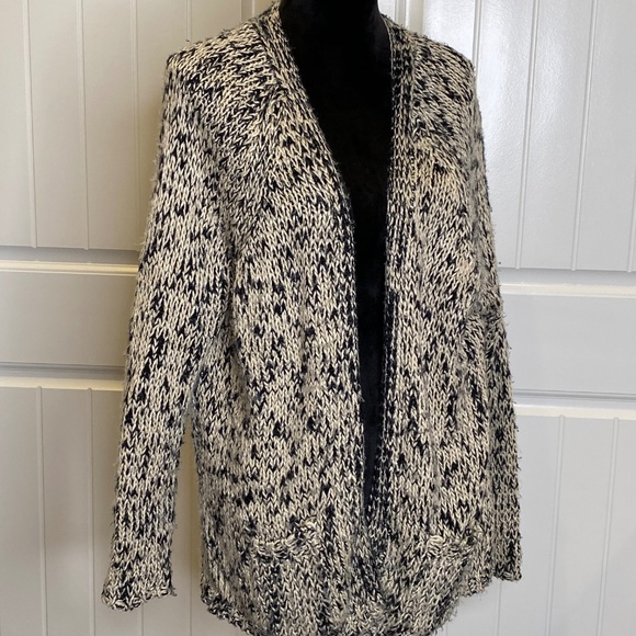 POL Cardigan Long Sleeve Speckled Sweater - Picture 2 of 8